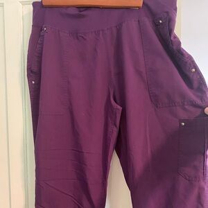 Healing hands scrub bottoms yoga style pant size L